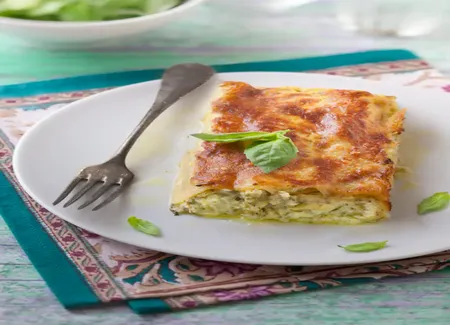 Cannelloni aux courgettes, basilic et chèvre frais