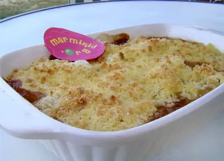 Crumble aux poires magique