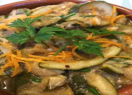 Salade libanaise de courgettes et aubergines