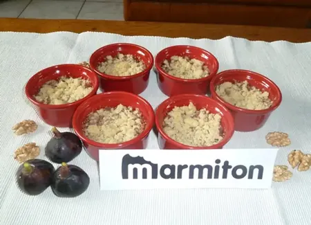 Crumble de figues aux noix