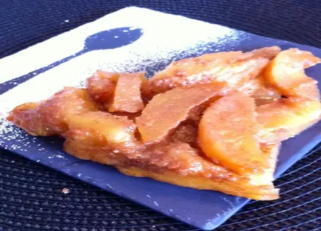 Tarte tatin à la crème de caramel au beurre salé