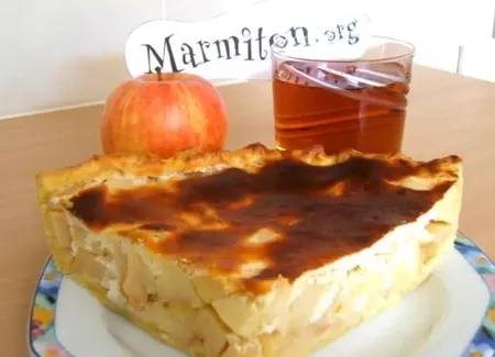 Tarte mousse aux pommes