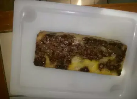 Cake marbré vanille poire et pépites de chocolat au lait