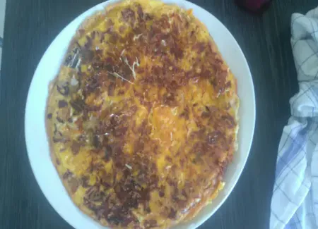Omelette au chorizo-poivron