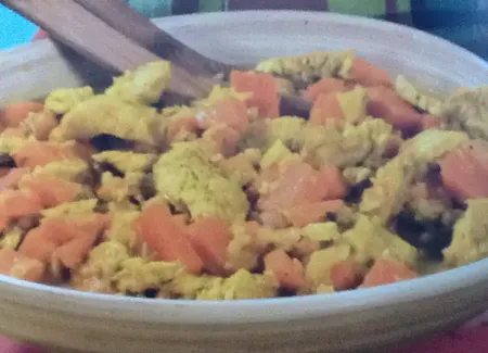Le colombo de poulet aux patates douces