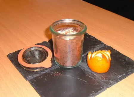 Bûche au chocolat bio en bocal de clém