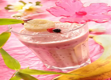 Smoothie violet (banane, cassis et soja)