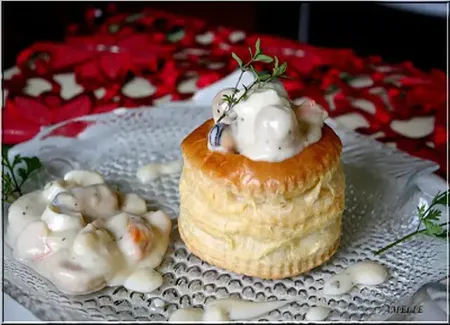 Bouchées à la reine aux fruits de mer