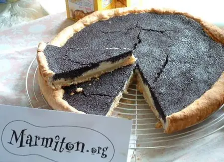Tarte au pavot et fromage blanc (5ème rencontre marmiton)