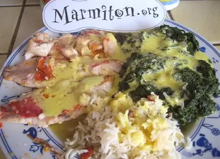 Filets de rouget sauce safranée