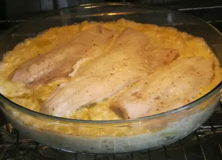 Cabillaud sur fondue de poireaux