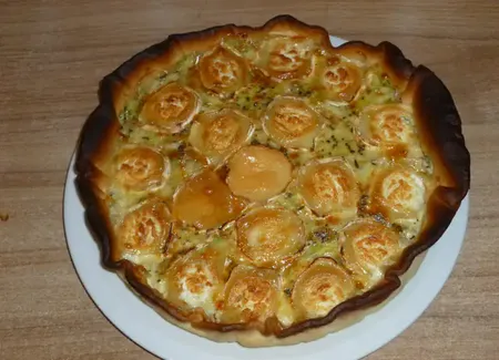 Tarte au poireau et topinambour