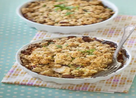 Crumble de poulet aux flocons d'avoine