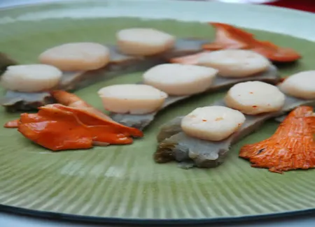 Artichaut, girolles, pétoncles