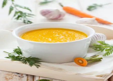 Soupe de carotte parfumée au cumin