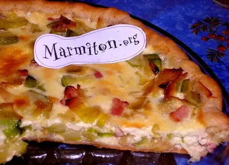 Quiche poireaux courgettes
