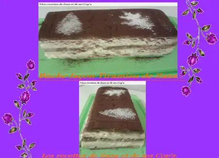 Tiramisu façon bûche