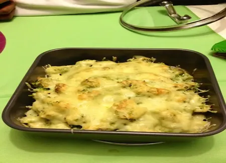 Gratin de brocolis à la moutarde