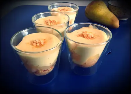 Trifle aux poires en trio