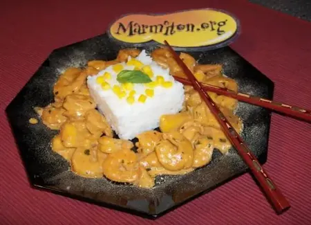 Crevettes thailandaises à la mangue