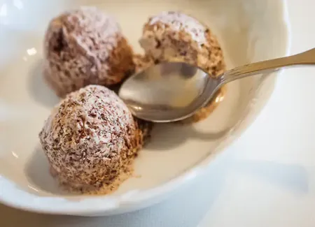 Parfait glacé au baileys, sauce au café