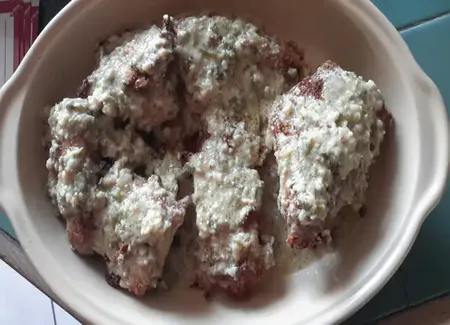 Poulet pané à la moutarde
