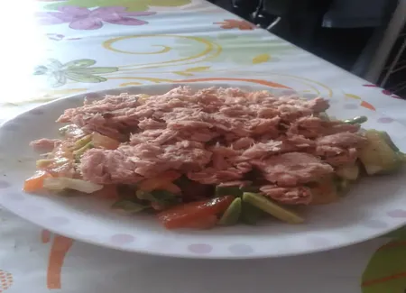 Salade de thon comme à l'ile maurice.