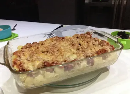 Pâtes au jambon