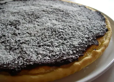 Tarte caraïbes noix de coco chocolat noir
