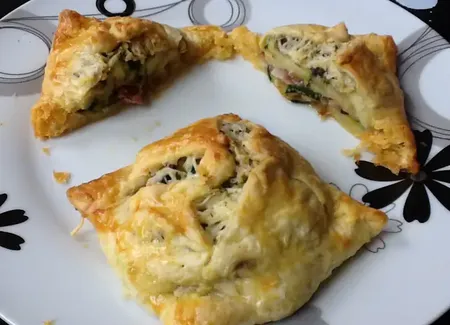 Feuilleté courgette et jambon de parme