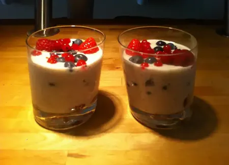 Verrines aux fruits rouges