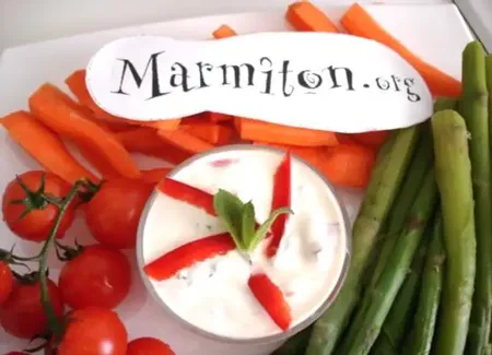 Sauce au yaourt et carotte râpée