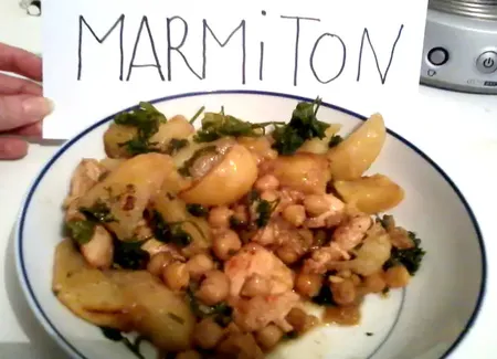 Poulet aux pois chiche et cannelle façon kébab