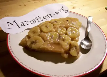 Délicieux pudding banane