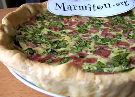 Quiche jambon-cresson