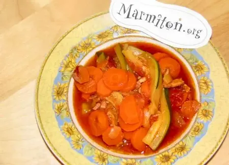 Carottes au lard