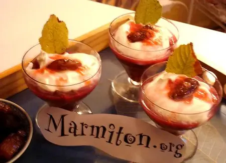 Petites coupes d'automne (quetsches / mascarpone)
