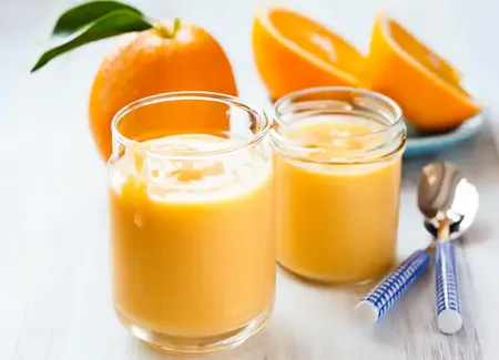 Crème anglaise à l'orange