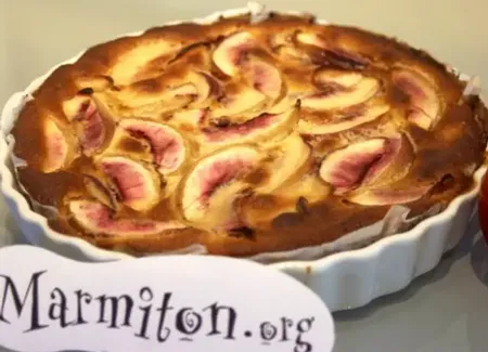 Flan pâtissier aux brugnons