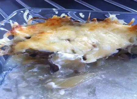 Gratin de fenouil aux champignons