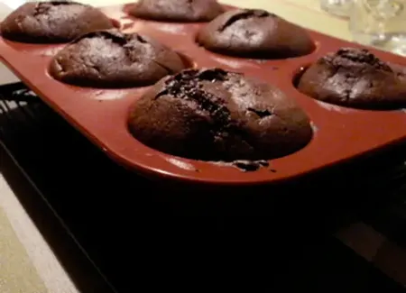 Muffins au chocolat coeur moelleux
