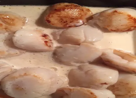 Coquille st jacques au pineau