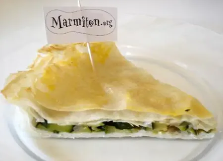 Feuilleté léger à la courgette
