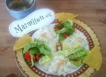Salade de riz improvisée