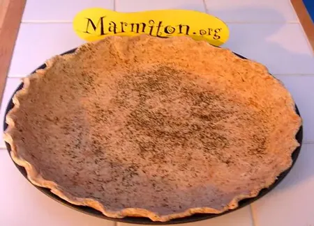 Pâte à tarte allégée
