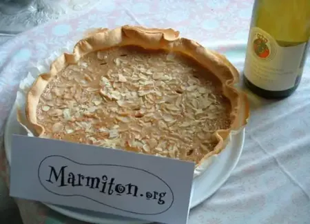 Tarte à la banane et aux amandes (5ème rencontre marmiton)