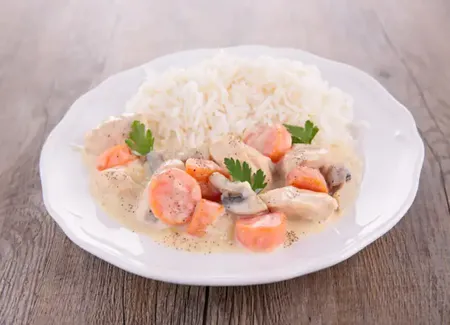 Blanquette de lotte aux petits légumes