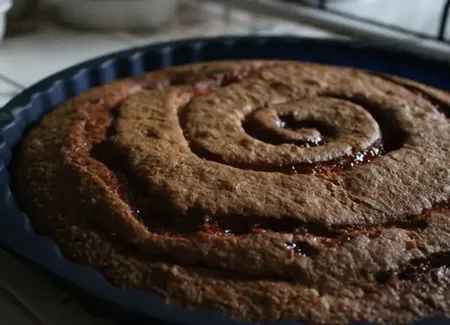 Gâteau au coulis de fraise