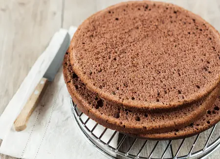 Génoise au chocolat (cacao)