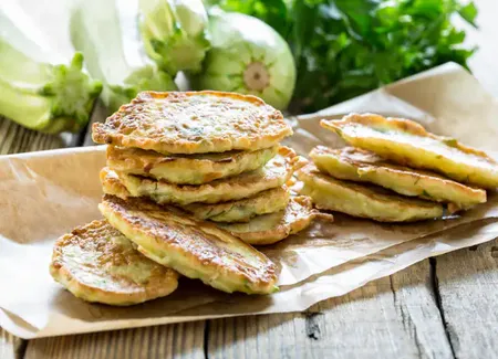 Galette de courgette vegan
